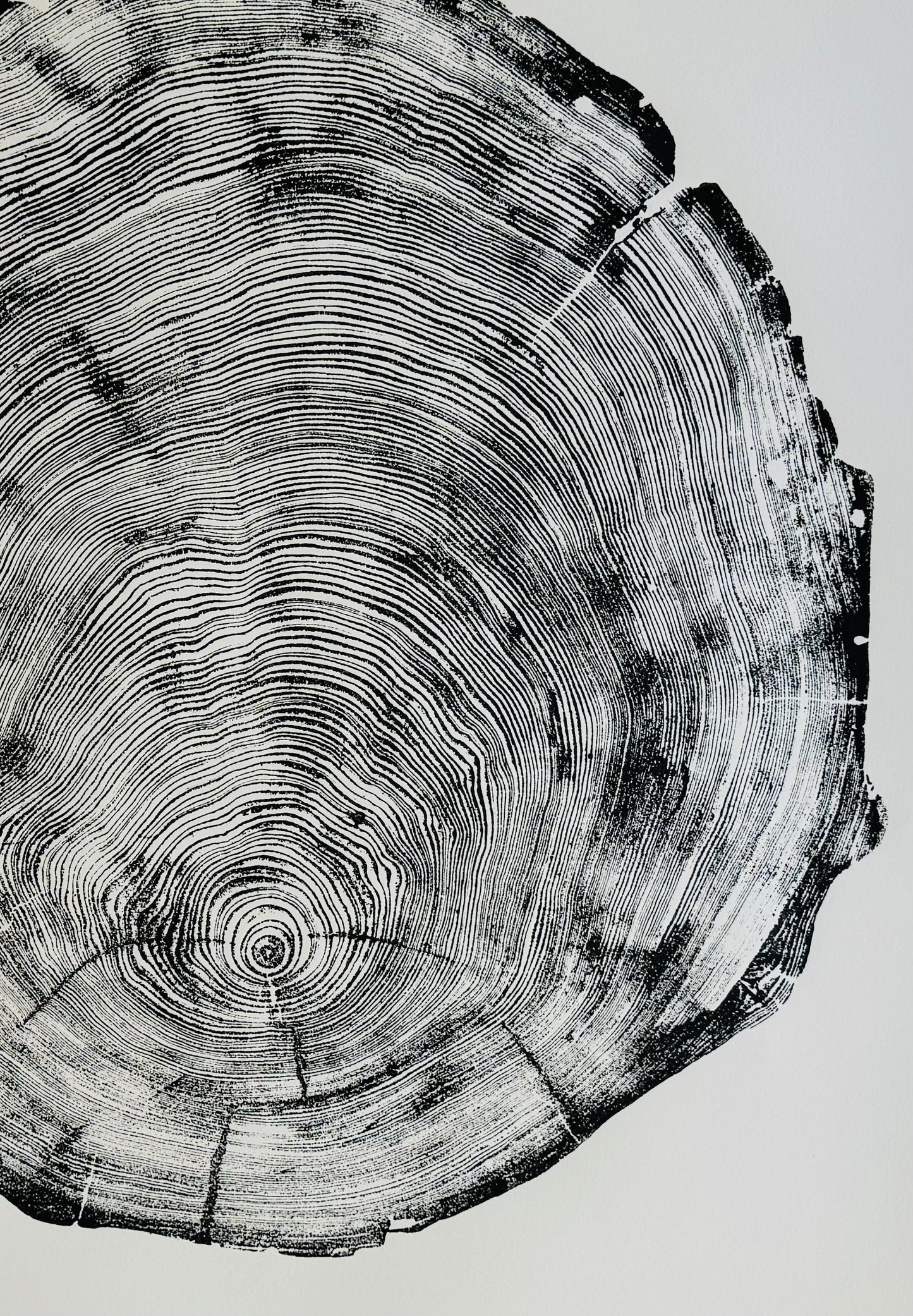 San Francisco, Original Real Redwood Art, 36"x48", Hand-pressed print