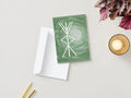 Greeting Card: Bind Rune “Prosperity” Blank note with white envelope