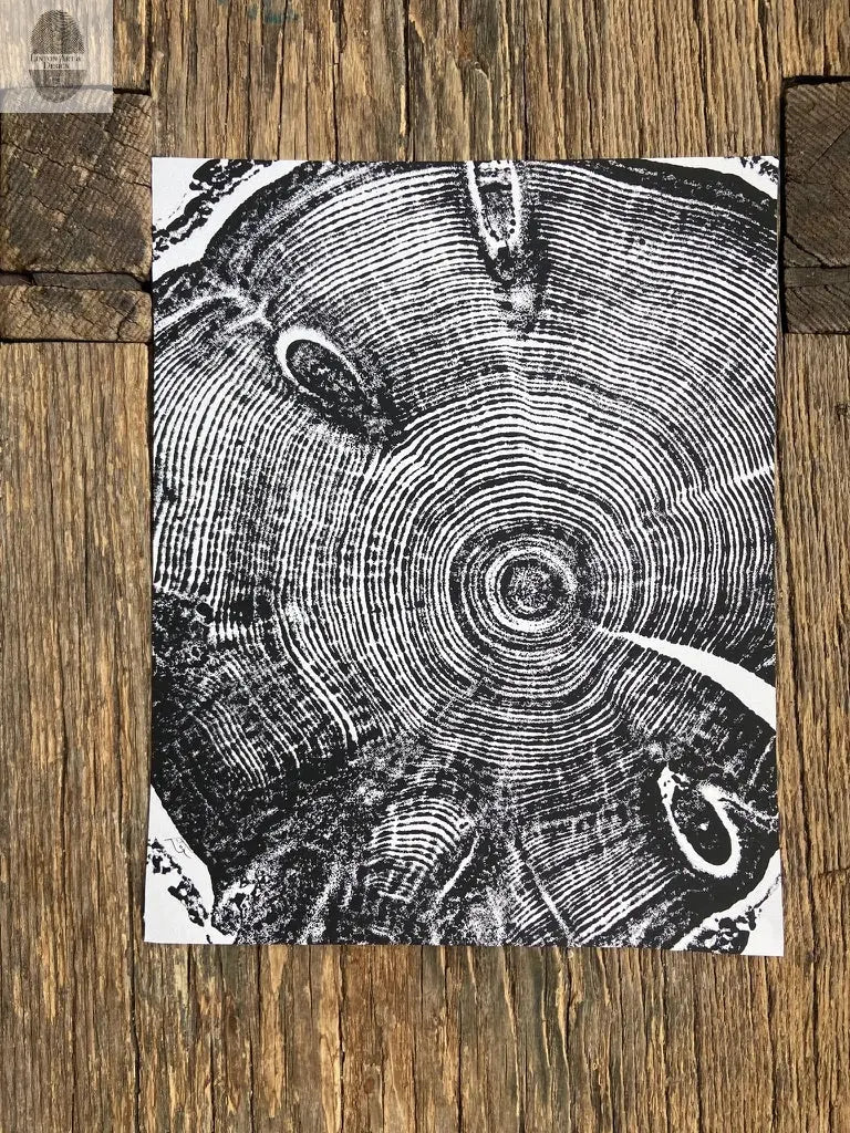 Utah Knotted Pine, Cropped, Limited Edition 11"x14", Hand-pressed print